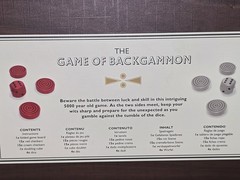 Ridley’s Games Room BACKGAMMON The Ancient Game Of Cunning Strategy EUC/Open-Box