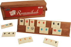 Front Porch Classics, Rummikub Vintage Edition in All-Wood Storage Case with 4 B