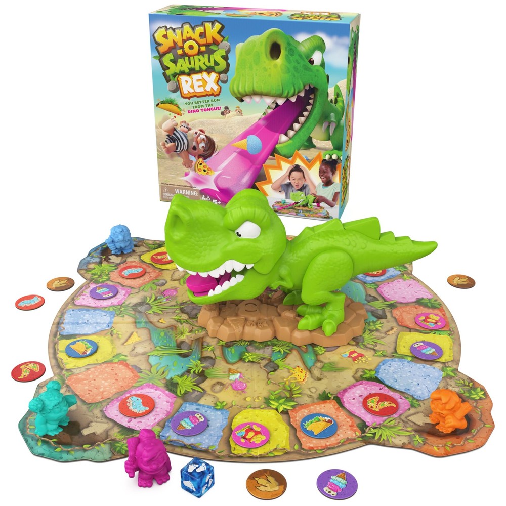 Spin Master Games Snack-O-Saurus Rex Hungry Dinosaur Kids Board Game