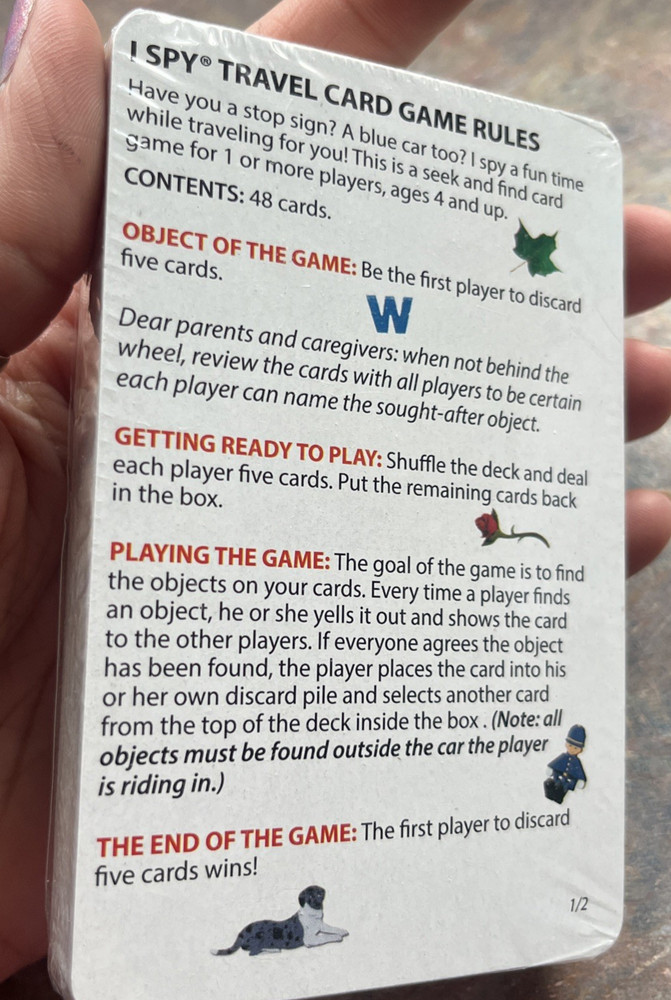 University Games I SPY Travel Card Game Sealed **No Box** See Description