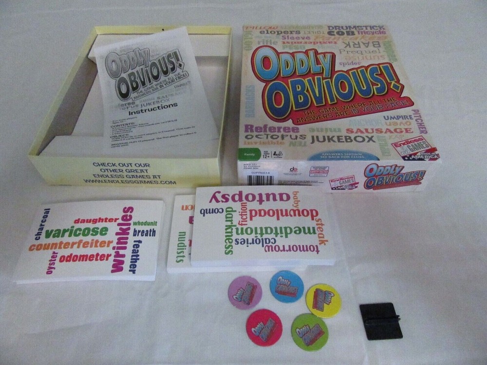 Endless Games Oddly Obvious Board Game Complete 12 Years and Up