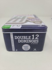 Cardinal Double 12 Color Dot Dominoes Set Mexican Train Family Game Complete