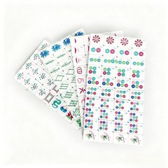 Rose Red Green Multilayer Acrylic American Mahjong Tiles 160-Piece