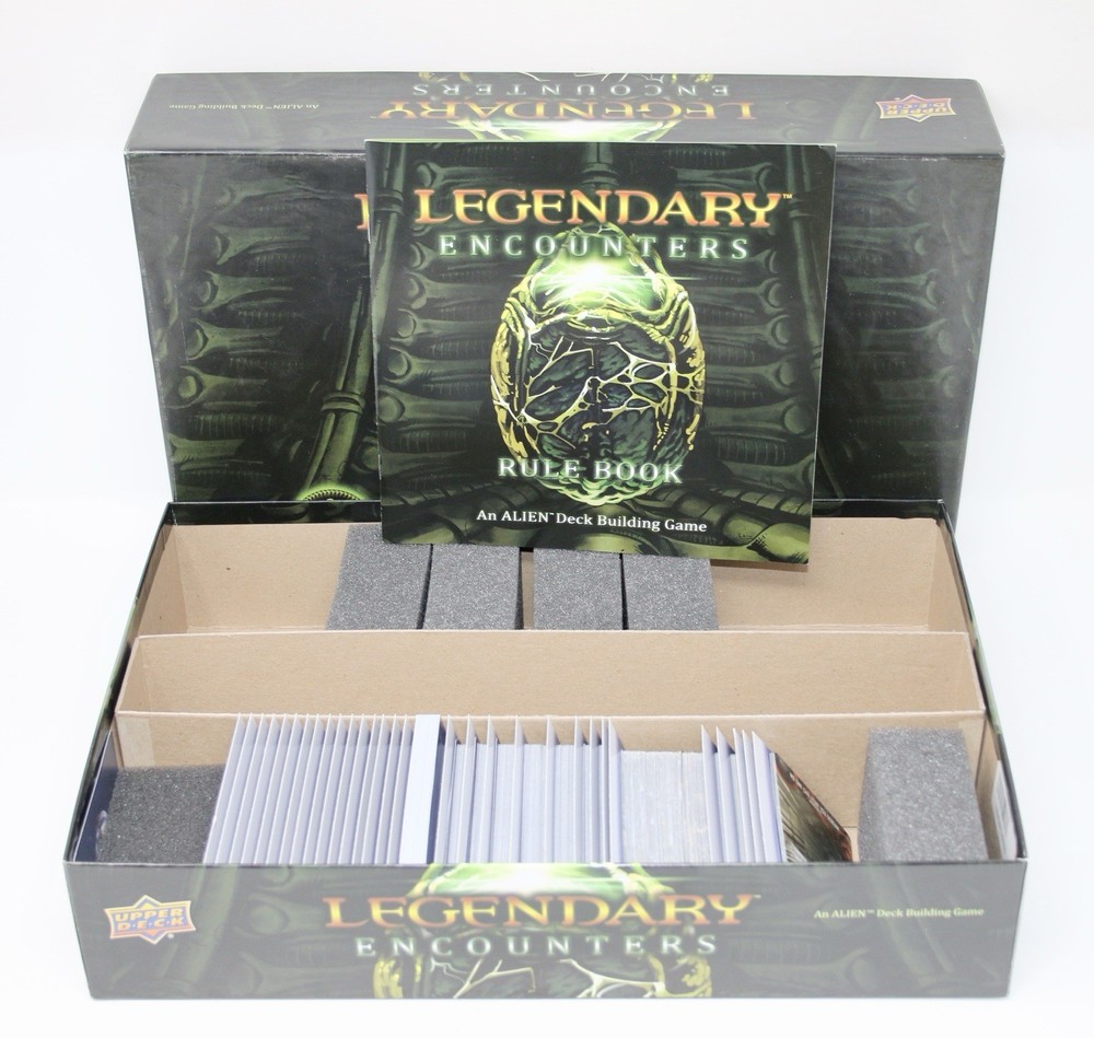LEGENDARY ENCOUNTERS An Alien Deck Building Game 2014 Upper Deck No Playmat READ