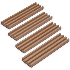 Yellow Mountain Imports Premium Beechwood Domino Racks/Trays – Set of 4