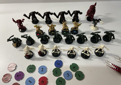 2002 Mattel DARK WORLD Fantasy Adventure RPG Board Game Unpainted Figures
