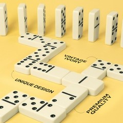 Mega Large 3″ Dominoes Set for Adults and Kids – Dominoes Double 6 Classic Bo…