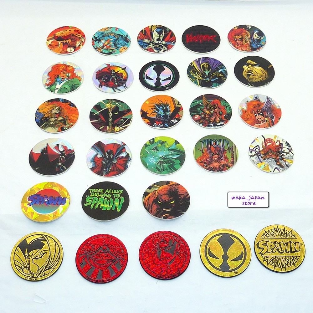 SPAWN Pogs Lot 23 Pogs + 5 Slammers Vintage Collectibles for Adults CANADA GAMES