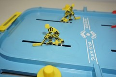 Vintage 1970 Ideal Toy Corp. Sure Shot Hockey Table Top Marble Game