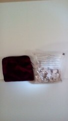 100 Wooden Scrabble Tiles Still Sealed Velvet Bag