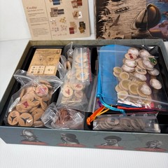 Salt & Sail A Game of Discovery Board Game Deluxe Pledge Metal & Wooden Pieces