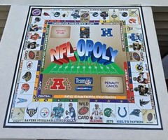 NFL-OPOLY Vintage NFL Football Board Game By TDC Games 1994 EUC