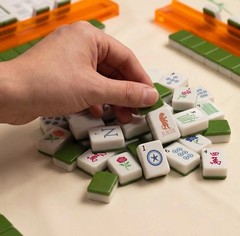 Maison Lude Mahjong Limited Edition 160 Tile Set Premium Mat, Leather Bag SEALED