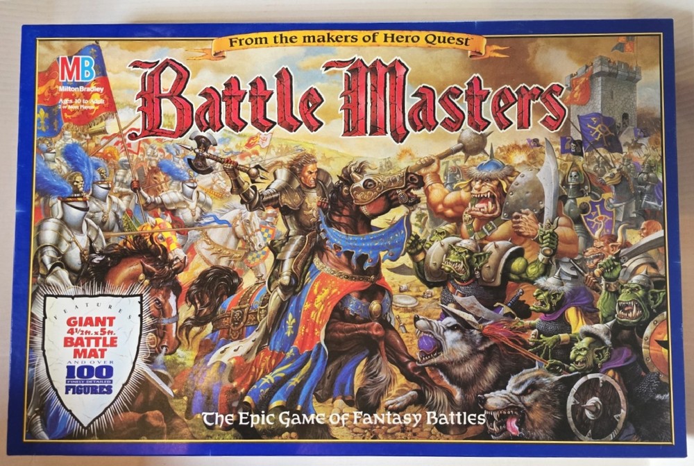 Battle Masters Fantasy Battle Milton Bradley Games Workshop 100% COMPLETE