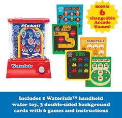 Original Waterfuls Classic Handheld Water Game – 6 Interchangeable Back Panels