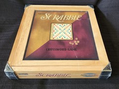 NEW Official SCRABBLE Parker Bros Nostalgia Edition Wooden Box Board Game Sealed