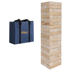 Tumbling Tower Blocks Games,Large Wooden Blocks Stacking Game for Kids Adults…