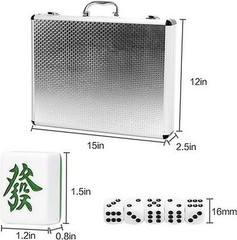 Mahjong Tiles Set 144 Pieces 1.5 Inch Large Melamine #R014