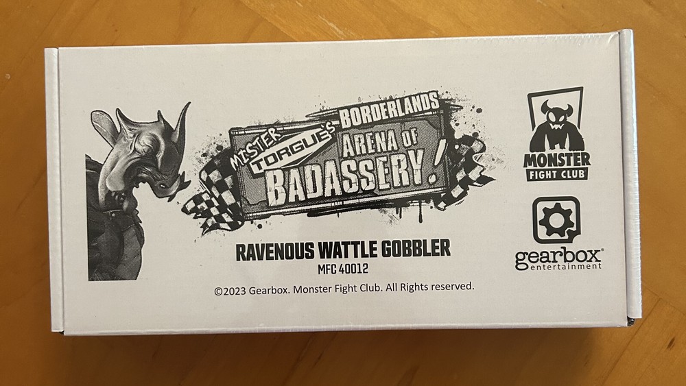 Borderlands Mister Torgue’s Arena of Badassery Ravenous Wattle Gobbler NEW