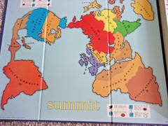 Vintage 1961 Board Game SUMMIT GLOBAL STRATEGY Milton Bradley