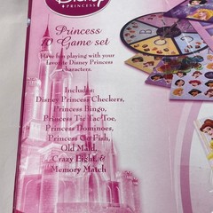 Disney Princess 10 Game Set Board Game Cards Bingo Dominoes Kids Family Gift