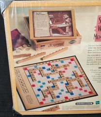 NEW Official SCRABBLE Parker Bros Nostalgia Edition Wooden Box Board Game Sealed