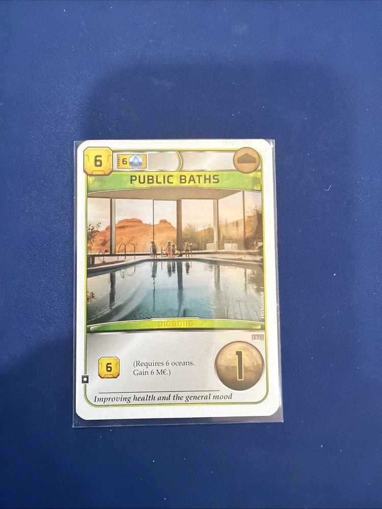Terraforming Mars: Winter 2024 Promo Card Public Baths: NEW/MINT!