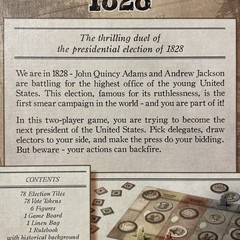 Revolution of 1828 Board Game, Renegade Game Studios History All Pieces Counted