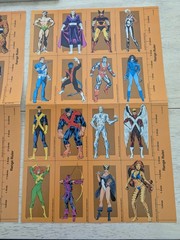1991 TSR Marvel Super Heroes Board Game Lot- Books 3 Unpunched Character Boards