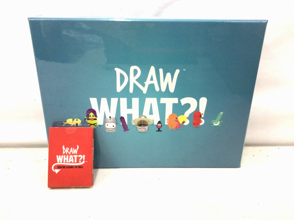 DRAW WHAT?! Adult Party Board Game Offensive Humor FREE EXPANSION PACK INCLUDED