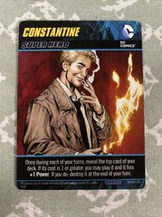 2014 DC Comics Crisis 1 Deck Game Constantine Oversize Super Hero Card!
