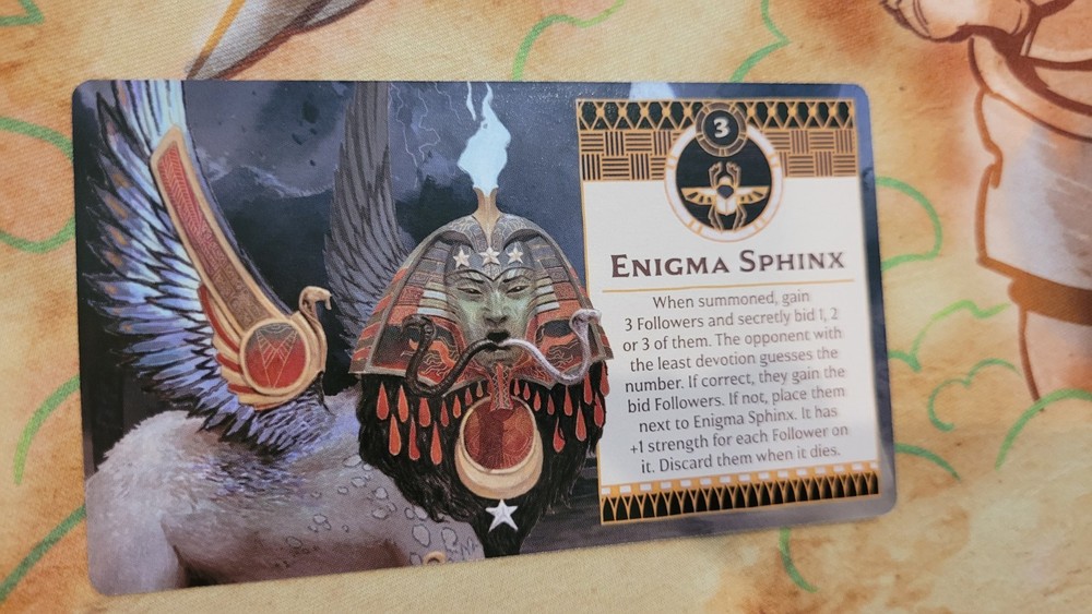 Dice Tower 2022 Promo CMON Ankh Gods of Egypt Enigma Sphinx Promo