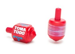 Classic Mexican Pirinola Toma Todo Solid Plastic Piece 5 Different Colors Pack