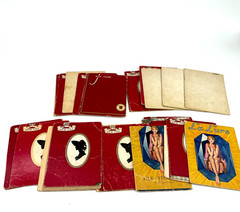Vintage Qty 33 BINGO Hand Made Custom Cardboard Heavy Stock Cards UNIQUE!