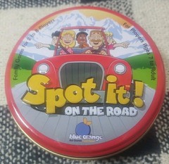 Spot It! On the Road Game Travel Kids Family Game Blue Orange Games Complete EUC