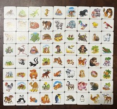 Vintage 1986 Memory Card ANIMAL FAMILIES Milton Bradley – USA Made *COMPLETE*