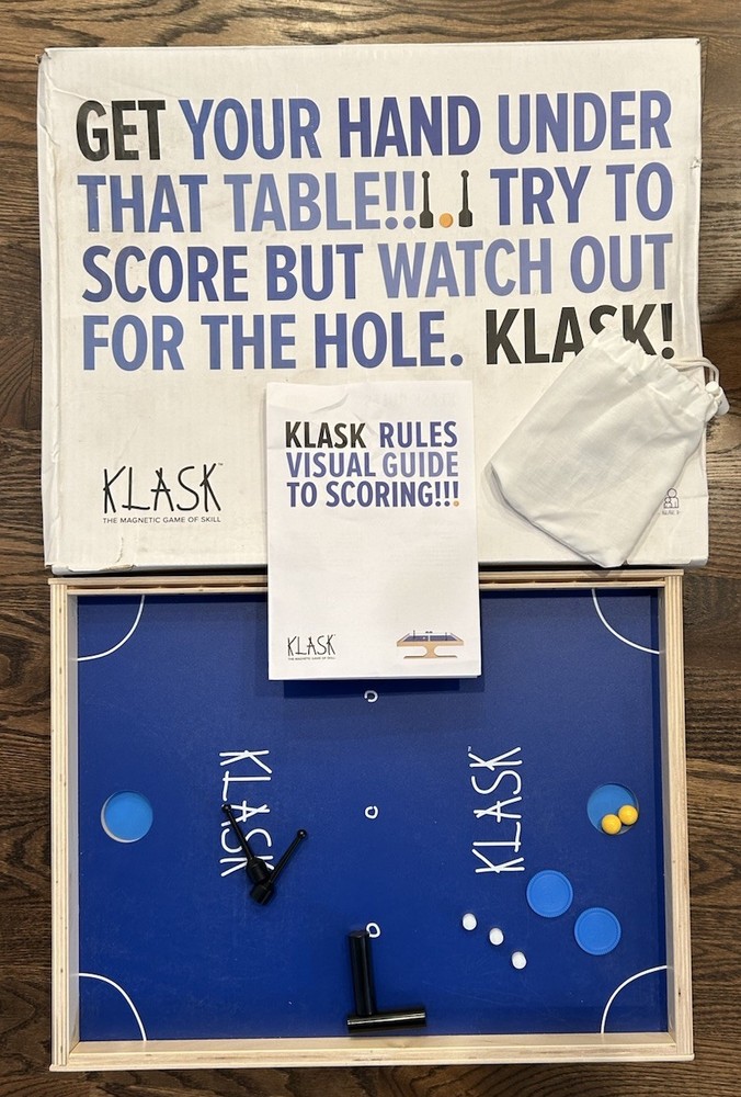 Klask Game Magnetic Battle Table 2 Player Board READ