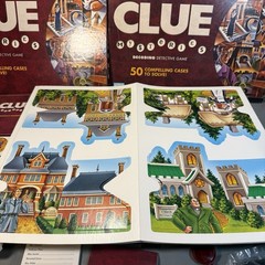 CLUE Mysteries 2005 Parker Brothers Decoding Detective Board Game 100% Complete