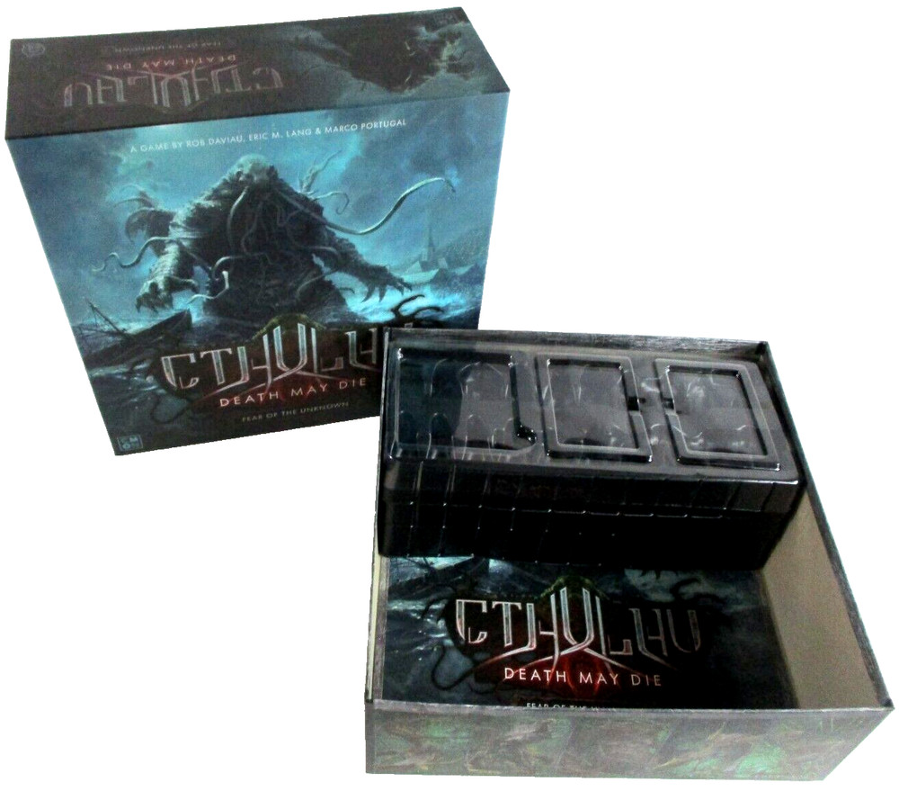 CTHULHU DEATH MAY DIE: Fear Of The Unknown REPLACEMENT BOX & TRAYS C-Mon NEW!!