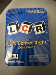 LCR® Left Center Right™ Dice Game – Blue Tin New Sealed (A100)