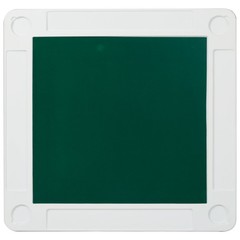 Square Folding Card Table Felt Poker Mahjong Table with Chip Trays Cup Holders