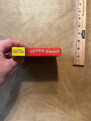 1938 Milton Bradley Letter-Grams Cross Word Card Game Cross Word Anagram