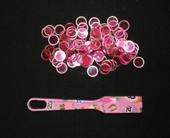 Magnetic Designer Pink Bingo Wand and 100 Chips Markers – Use on paper sheets