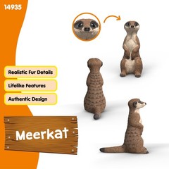 Schleich Wild Life Meerkat Figure Model 14935 Multicolor