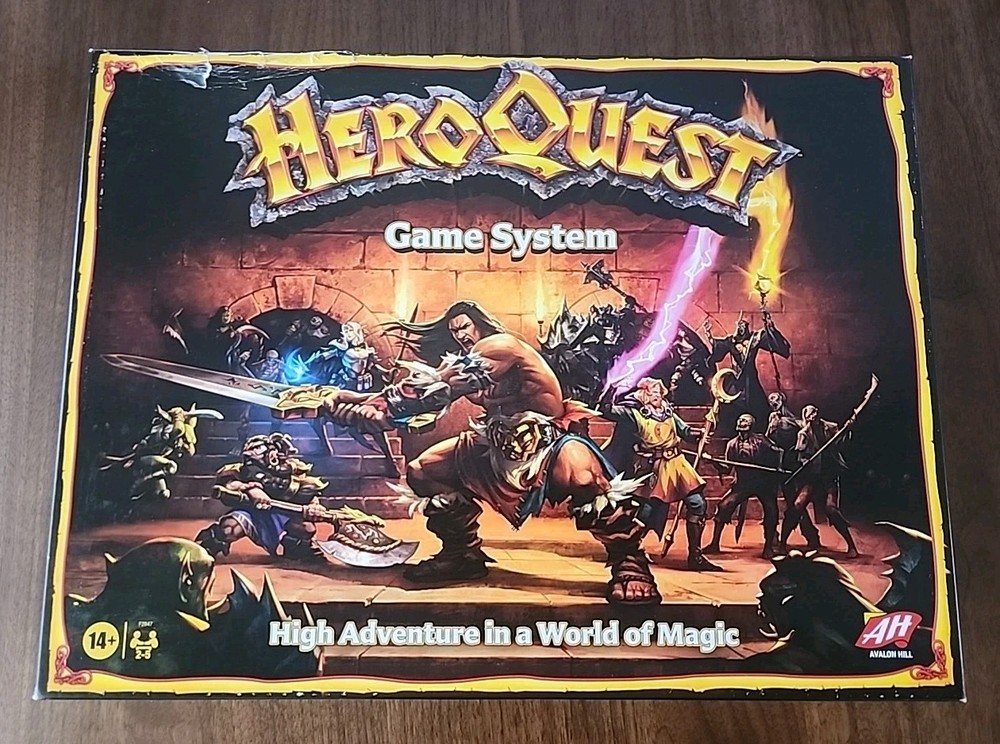 Hasbro Gaming Avalon Hill HeroQuest Game System Tabletop Board Game. DAMAGED BOX