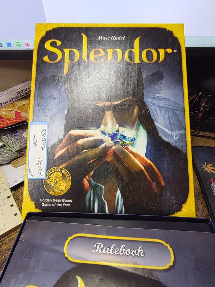 Splendor Board Game By Marc Andre Space Cowboys Asmodee – Complete