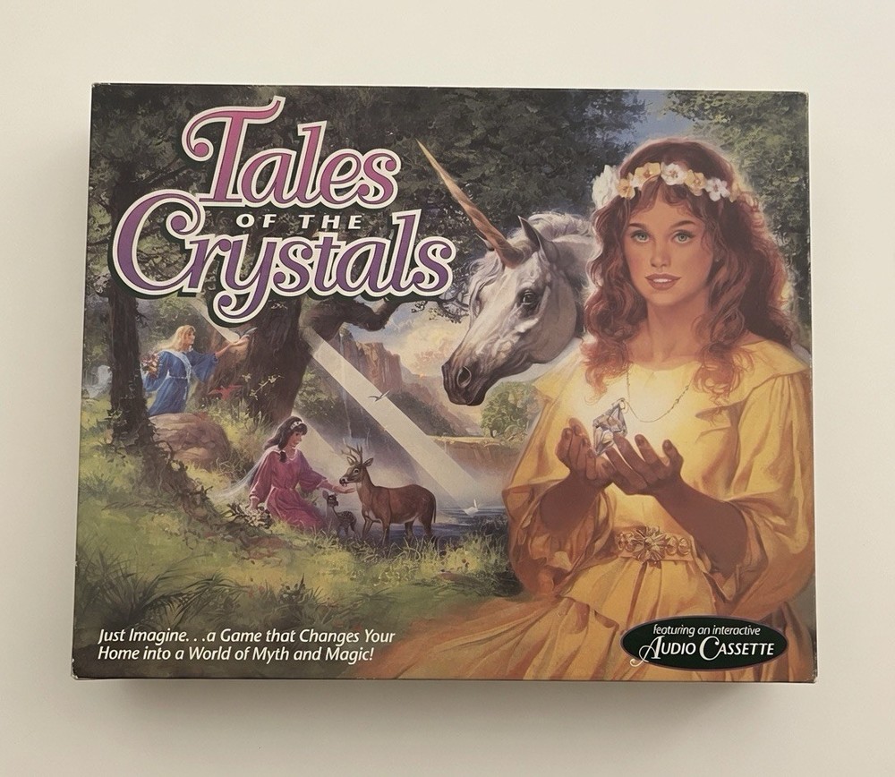 1993 Tales Of The Crystals Board Game Fantasy Milton Bradley(Not Fully Complete)