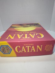 Catan Base Game 5th Edition Complete + Game Cards Accessory Set -Excellent Cond.
