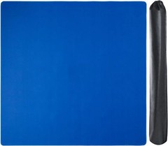 Large Mahjong Mat with Black Carrying Bag (Blue,31.5 Inches), anti Slip and Nois