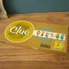 Vtg Clue Detective Board Game Parker Brothers Complete 1960s